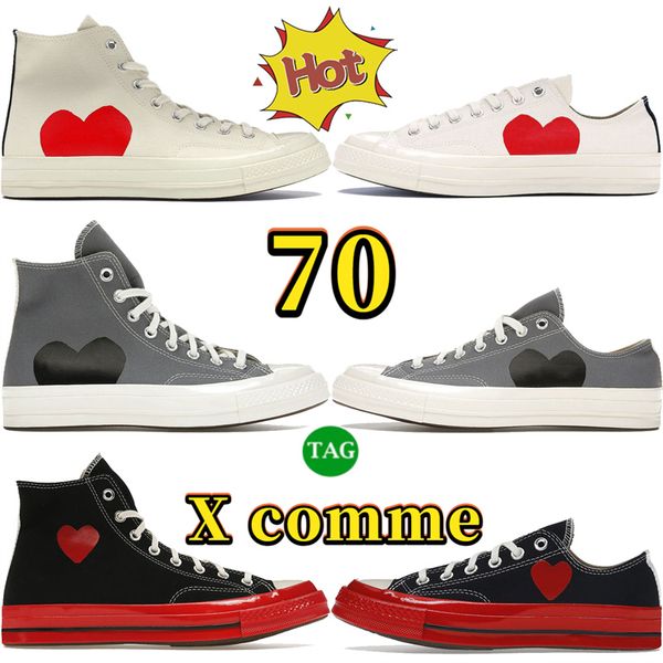 scarpe firmate di lusso Chuck Hi White Egret Red Intersuola Ox Nero Blu Quarzo grigio sneakers moda uomo scarpe da ginnastica casual da donna EUR 35-44