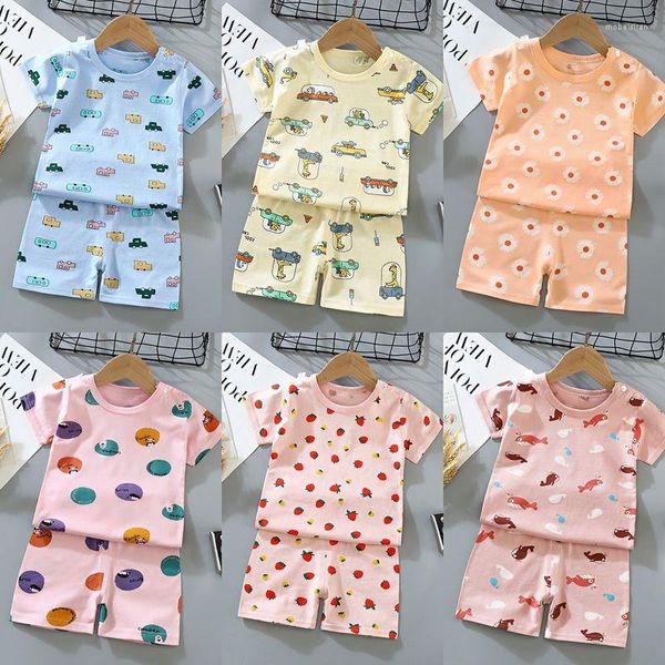 Kleidungssets 6 Monate bis 4 Jahre Kinder Sommer T-Shirt Shorts 2er Set Kleinkind Kostüm Baby Mädchen Kleidung Kurzarm Anzug Modemarke