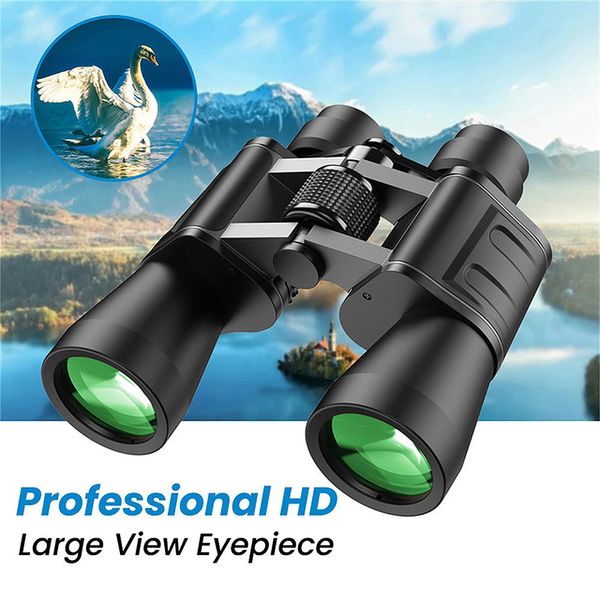 Binocolo telescopio 20X50 HD Potente visione a lungo raggio Cannocchiale portatile BAK4 Lente prismatica per caccia campeggio all'aperto 231117