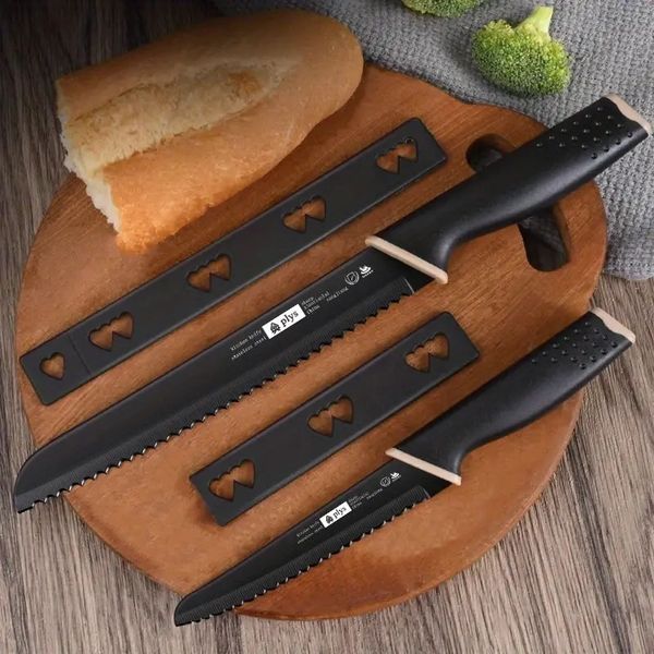 2 teile/satz Brot Messer Edelstahl Gezackten Messer Haushalts Spezielle Messer Zum Schneiden Von Brot Toast Säge Messer Sandwich Backen Werkzeuge