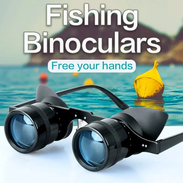 Telescópio binóculos de pesca portátil zoom lupa baixa luz visão noturna binocular para caça ao ar livre ferramenta 231117