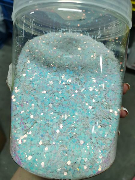 Çıkartmalar Çıkartmalar 1kg Bukalemun Tırnak Sanatı/Manikür Elmas Glitter Hexagon Hexagon Şekil 12 Tolor DIY/Craft/Dudaklar/Vücut Parıltısı Sparkles 231117