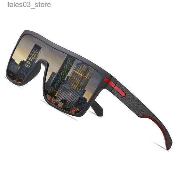 Sonnenbrille AOFLY Marke Polarisierte Sonnenbrille Männer Mode Übergroßen Flexible Rahmen Quadratische Männliche Sonnenbrille Für Fahren Goggle Zonnebril Heren Q231120