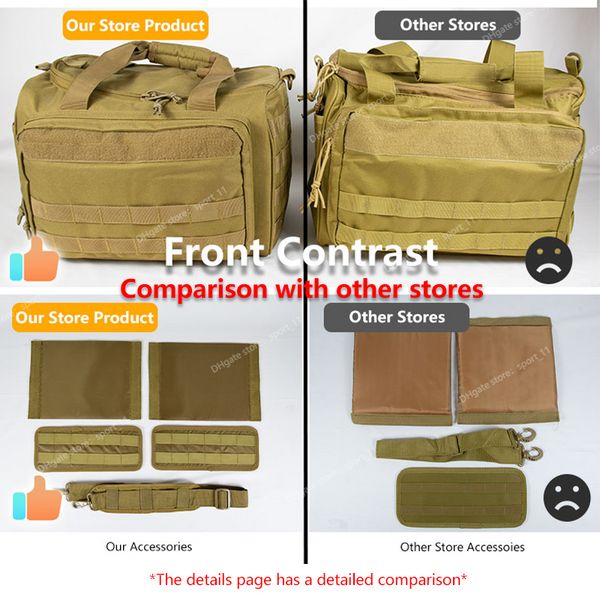 Taktische Range Bag Molle System 600D Wasserdichte Pistole Schießen Pistole Lagerung Pack Khaki Jagd Zubehör Werkzeuge Sling Bag JagdJagd Taschen