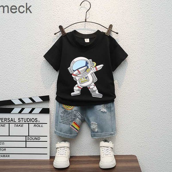 Kleidungssätze Sommer Kinder Freizeitkleidung Babyklage Jungen Mädchen T-Shirt kurze Hosen 2pcs / sets Kinder Kind Mantel Kinderklage 1 2 3 4 5 Jahre