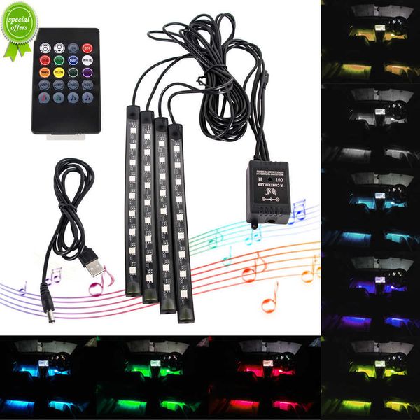 Néon 36 48 72 LED LENTE INTERIOR Ambienti Light With USB Wireless Remote Music App Control Auto RGB Atmosfera Decorativa Lâmpada