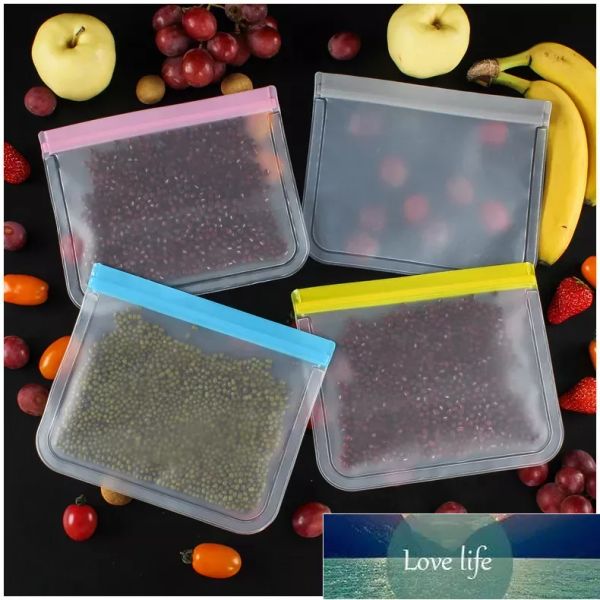 Sacos de armazenamento de alimentos peva de qualidade translúcido fosco refrigerador fresco refrigerado selado sacos de embalagem de preservação de frutas