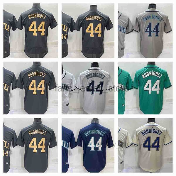 2023 Nuova maglia da baseball 44 Julio Rodriguez Maglie 24 Ken Griffey Men Women Youth