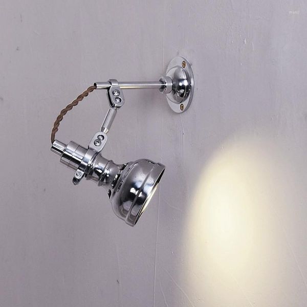 Wandleuchte Modernes Metalllicht Aluminium Industrial LOFT Homestay Lighting Cafe Led Sconce Retro Silver Mirror Front