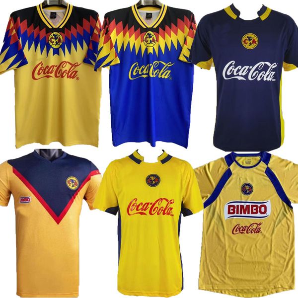 1987 1988 2001 2002 RETRO Camisas de futebol Club America LIGA MX Camisas de futebol MEXICO R.SAMBUEZA P.AGUILAR O.PERALTA C.DOMINGUEZ MATHEUS uniforme