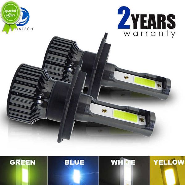 Nuovo 2 pz H4 Ha Condotto Il Faro H11 H7 Auto Lampadina H1 H3 H8 H9 880 881 905 9006 HB3 6000 K 3000 K Blu Ghiaccio Verde 12 V 24 V Auto Lampada Della Nebbia