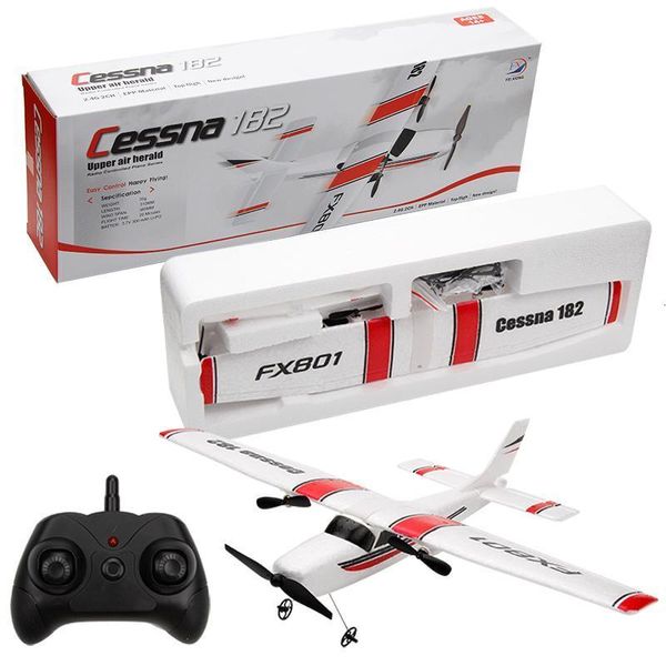 ElectricRC Aircraft FX801 RC Aereo EPP Schiuma Aliante Aereo Giroscopio 2.4G 2CH RTF Telecomando Apertura alare Aerei Divertenti Ragazzi Aerei Giocattoli interessanti 230417