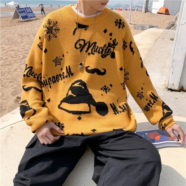 Мужские свитера корейский свитер мужские рубашки с длинным рукавом