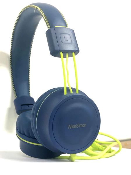 Kinder-Kopfhörer WiseSimon K11, faltbar, Stereo, verhedderungsfrei, Klinkenstecker, kabelgebundenes On-Ear-Headset für Kinder, Teenager, Jungen, Mädchen ZZ