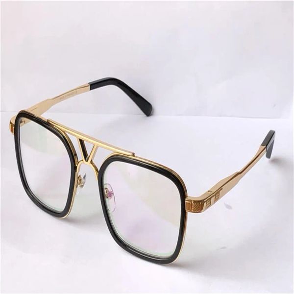 Die neueste Pop-Mode-Design-optische Brille mit quadratischem Rahmen 0947, hochwertige klare HD-Linse mit Etui im einfachen Stil, transparent321j