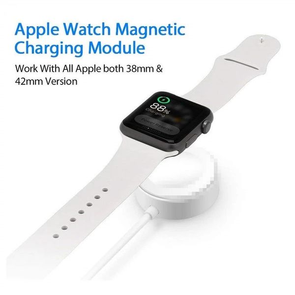 Caricabatterie per orologio magnetico wireless portatile per Apple Watch 7 6 5 4 3 2 1 SE Cavo di ricarica nella confezione per ipone