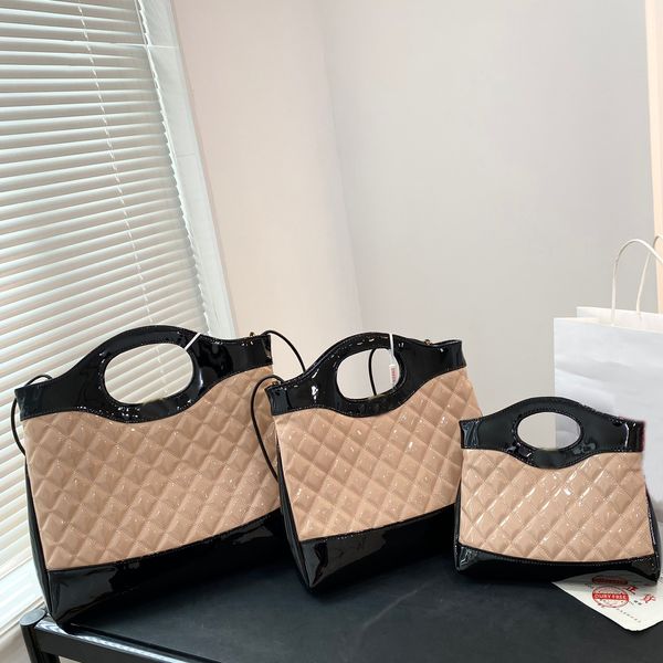 Bolsa de compras de designer de luxo bolsa de ombro feminina bolsa de couro laca sacola bolsa de couro hippie bolsa de moda bolsa de compras de grande capacidade bolsa clássica