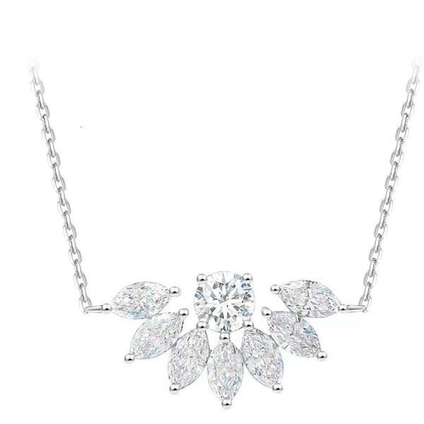 Collana di moda all'ingrosso della fabbrica di diamanti da laboratorio di gioielleria raffinata in oro 14K o vero per ragazze