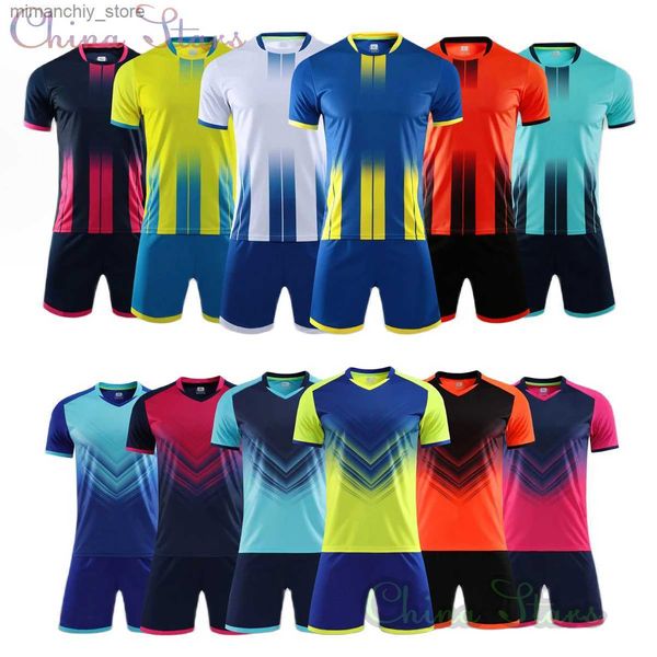 Sammelbare Colge Männer Fußball Survetent Sets Hohe Qualität Ma Kinder Fußball Trikots Uniform Team Training Trainingsanzug Fußball Kits Anzüge Q231118