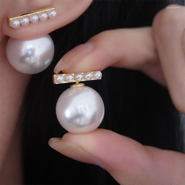 Ohrstecker 2023 Südkorea Japan Stil Mode Große Perle Durchbohrt Für Frauen Elegante Luxus Charme Hochzeit Ohrschmuck Geschenk