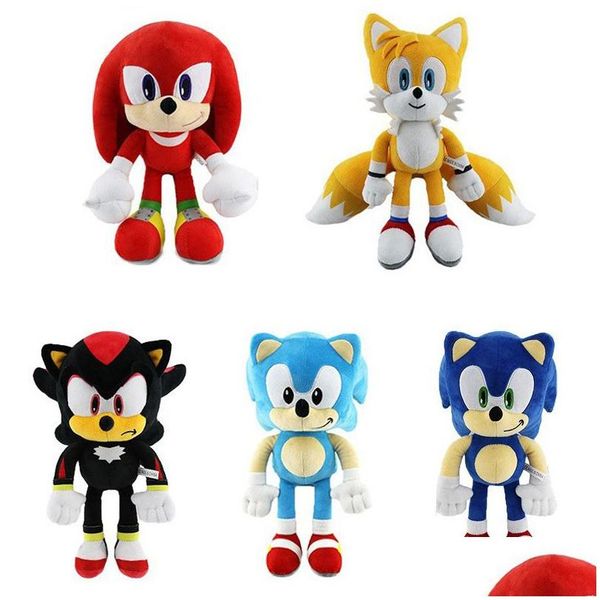 Peluches en peluche Super Sonic Hedgehog Doll Tarsnack Toy Drop Delivery Jouets Cadeaux Dh4Qt