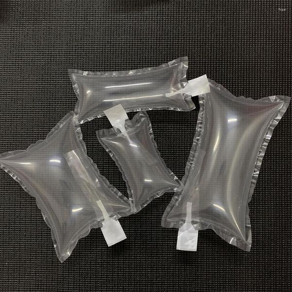 Aufbewahrungsbeutel 100 Stück Hülse Glasflaschen Stoßfeste einlagige Verpackung schützende aufblasbare Luftpolstertasche Transportblase