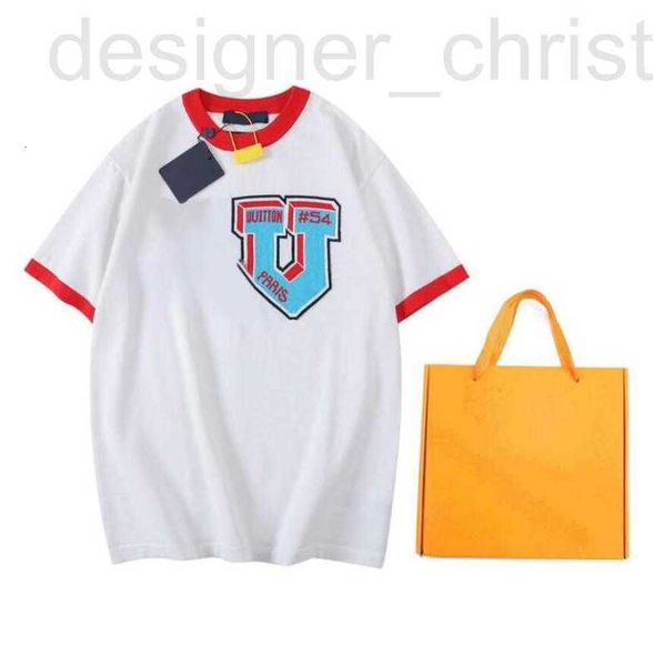 Erkek Tişörtler Tasarımcı Lüks Klasik Mens T Shirt Kadın Tshirt Mektuplar Yaz Erkekler Yüksek Kaliteli Tees Moda Yurtdışı Tshirts Hediye Kutusu 8HMK