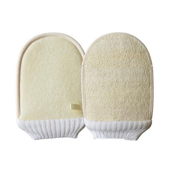 Banyo Fırçaları Süngerler Doğal Loofah Banyo Eldivenleri Fırçalar Yumuşak Peeling Çift Taraflı Wi Vücut Temizleme Mas B Dhgarden DH4GK