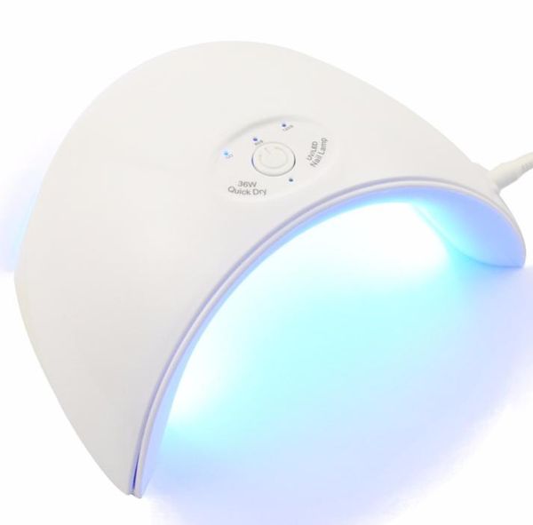 Secadores de unhas 36W UV LED Secador de lâmpada portátil cabo USB para presente principal uso doméstico 12 LEDs gel polonês mini1967806