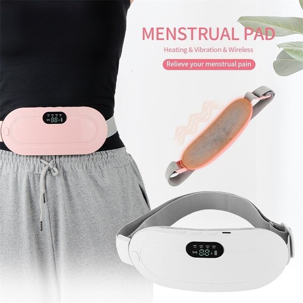 Cinturão de emagrecimento Lady Menstrual Pad para aquecimento ALIVER DOR DOR COMPRESSÃO DO MASSAGOR DO MASSAGEM DISMENORRIA FRIO DE ALIMENTAÇÃO 230417