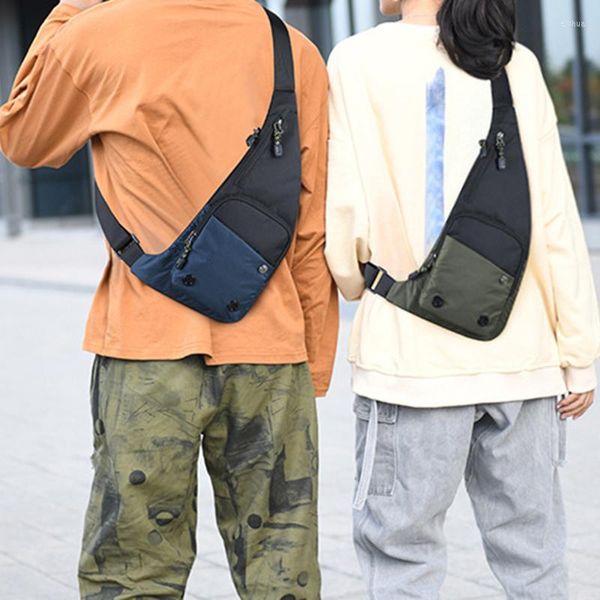 Açık çantalar erkekler rahat omuz çantası seyahat spor pasaport erkek fanny paketi küçük haberci sling göğüs çapraz gövde için
