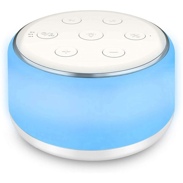 Telecamera per baby monitor Macchina per il rumore bianco Macchina per il suono del sonno Succhietto per il sonno del bambino 7 colori Luci notturne 34 Suoni rilassanti 30 min/60 min/90 min Timer 230418