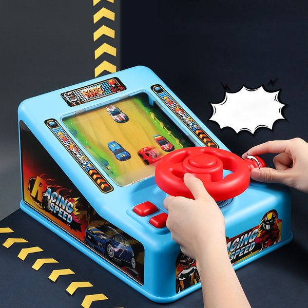 Diecast Model Kinderlenkrad Fahrspielzeug Elektronisches Simulationsauto-Abenteuerspiel mit Musik-Soundeffekten Spielzeug für Jungen 230417