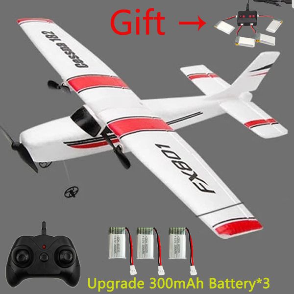 Aeronaves ElectricRC DIY RC Plano Toy Epp Craft Foam Electric Outdoor Remote Remote Glider FX801 901Remote Control Airplano DIY Aeronaves de asa fixa 230417