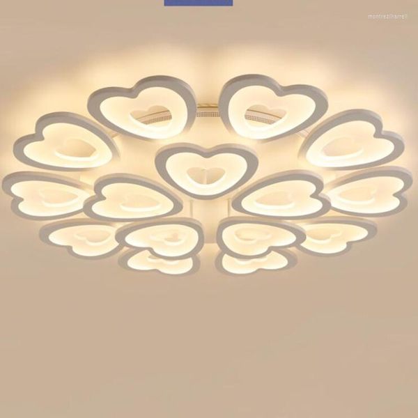 Luzes de teto Led Room Lighting Chandelier acrílico Modern Bedroom Circular Circular Circular Circuito Casa