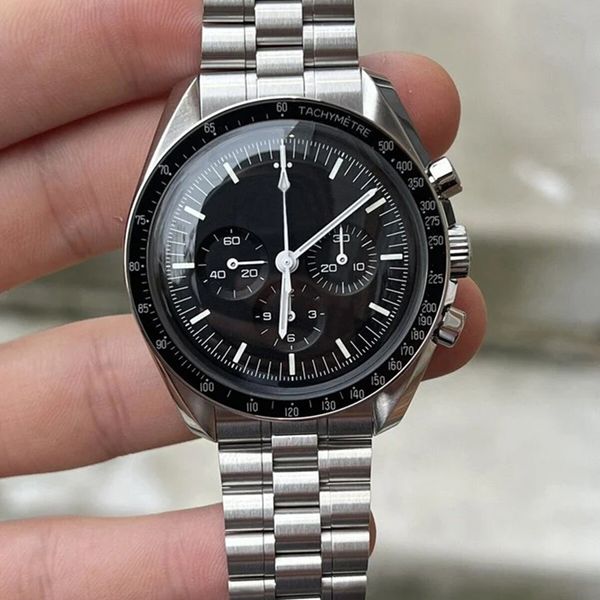 Tasarımcı İzler Klasik Full Chronograph Stop Second El Erkekler Erkekler Lüks Saat Spor Master Saatler Quarz Hareket Oroiogio Montre de Luxe NATO kol saati asdg