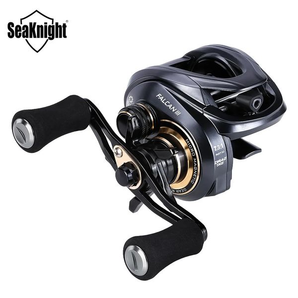 Carretilhas de pesca com mosca2 SeaKnight Marca FALCAN III série isca carretel de barco 73 1 81 ultra leve 180g potência máxima de reboque 15LB pesca de elenco longo 231117