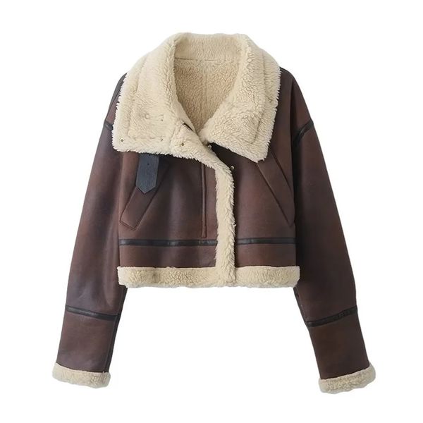 Giacche da donna UNIZERA Autunno-Inverno Prodotto Moda Casual Edition Fodera in lana Giacca bifacciale Cappotto 231118