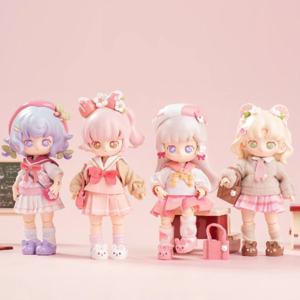 Blind Box Teennar Sakura Jk Serie Ob11 112 Bjd Dolls Blind Box Mystery Box Spielzeug Süße Anime Figur Mädchen Überraschungsgeschenk Caixa Misteriosa 230418