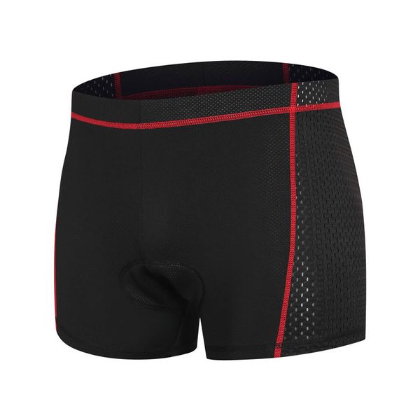 Pantaloncini da ciclismo elastici traspiranti con cuscino del sedile in silicone ispessito con stampa in poliestere da uomo estivo