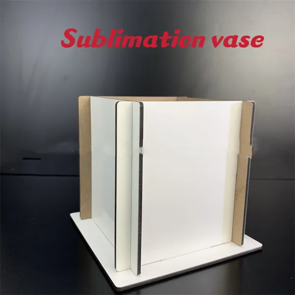 Sublimations-MDF-Blumenvasen Thermotransfer-Töpfe Sublimierte Zuschnitte Korb Kundenspezifische Wärmedruck-Pflanzgefäße