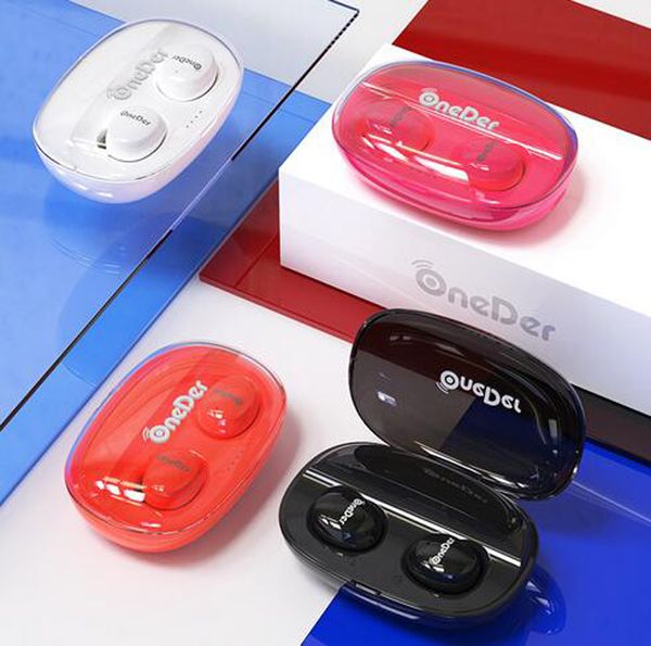 Oneder W12 Bluetooth 5.0 kulaklıklar kablosuz kulaklıklar, Android iOS cep telefonu için kulak stereo kablosuz kulaklıkta dokunmatik kontrol sporu max sumsang xiaomi