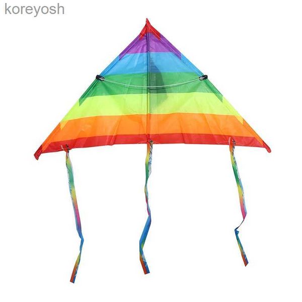 Kite Acessórios Rainbow Kite Flying Toys para Crianças Kites Handle Line Outdoor Sports Kites Professional Wind Kites com Kite String Kids ToyL231118