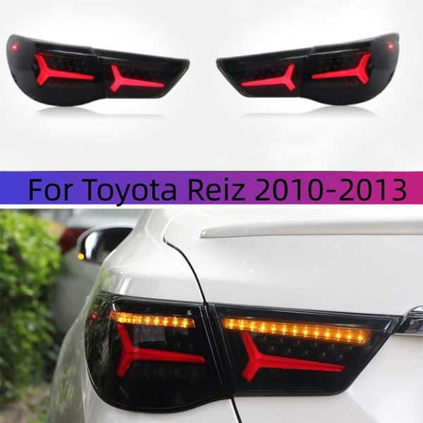 Para Toyota New Reiz 10-13 Montagem traseira Modificada Estilo de aeronaves LED LUZES DE RUNCIMENTO E NEVELA DE HALOGIL