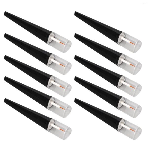 Bottiglie di stoccaggio Bottiglia di liquido per la crescita delle ciglia Tubi per eyeliner vuoti trasparenti riutilizzabili con coperchio nero per cosmetici 5 ml X