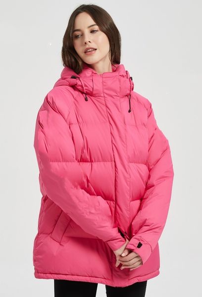 Damen Daunenparkas Winter Damen Daunenjacken Cg Approach Lady Parka Echter Waschbär-Mantel mit Kapuze und Pelzkragen Daunen Herren Dicke warme Parkas Schwarz Outlet Outdoor Sport