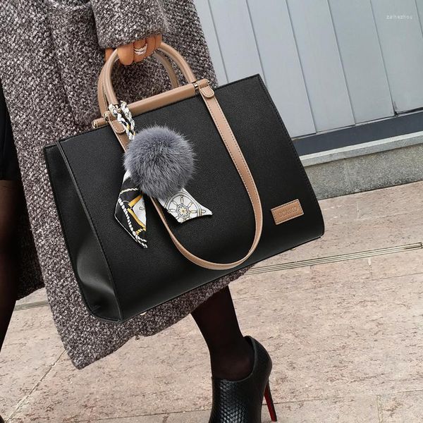 Вечерние сумки роскошные женщины сумки 2023 кожаные сумочки Леди Рука с волосами женский подвеска для женского посланника Большая сумка