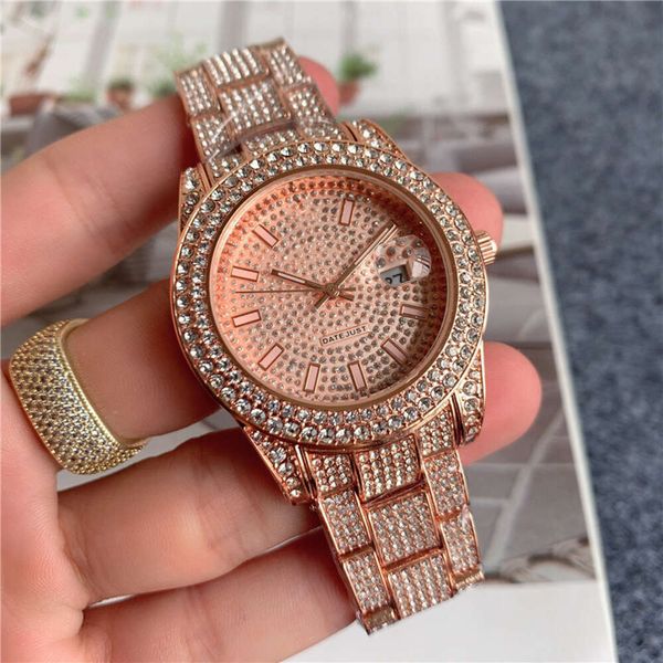 Designer de luxo relógio masculino feminino relógios top relógio de quartzo diário full sky star brilhante pulseira de aço é pequeno e vale a pena comprar