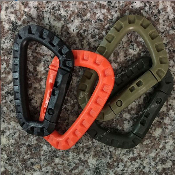 1pc Link Carabiner Climp Clip Hook Rucksack Molle System D Buckle Military Outdoor -Beutel Camping -Kletterzubehör Camping -Wanderclimbing Accessoires hoch