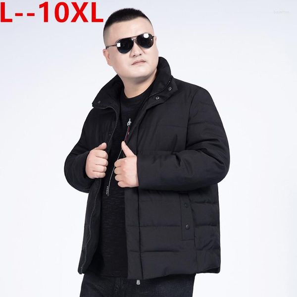 Мужской падение плюс размер 10xl 12xl 8xl 6xl 5xl Mens Winter Jackets Fashion Leisure Шляпа Короткая хлопковая укладная.